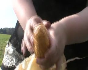 Corncub on the Car Jerking off
