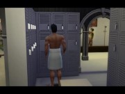 GAY SAUNA - SEX PARTY - ORGY Sims 4