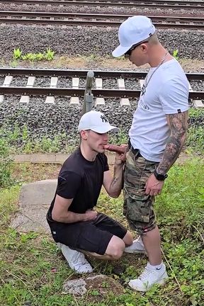 Couldn't Wait to Fuck My Gay Boy Bareback by the Railroad