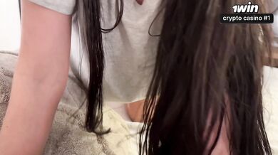 Sharing The Bed with little Step Sis on Vacation