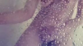 spy on Grace in the shower