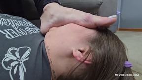 CRUSHING YOUR FACE WITH MY GIANT FEET - VOL # 236 - CATERINE WOLF - NEW MF JUL 2025 - CLIP 02