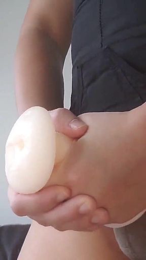 Working Out with Fleshlight and Making Protein Shake
