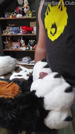 Furry Step-Bro teases edges and pushed Voz over the edge 💦