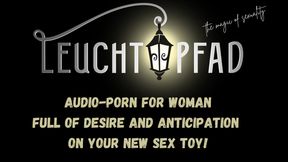 Full of anticipation and desire for your new sex toy!