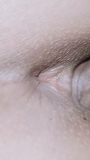 Fucking a beautiful Javanese girl full doggy style, squirting on my back her thick sperm   Clip 2