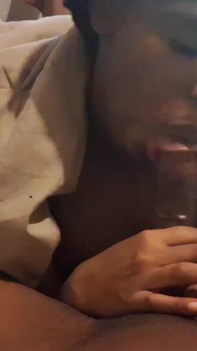 Deepthroated his dick into he cum in my mouth   Clip 1