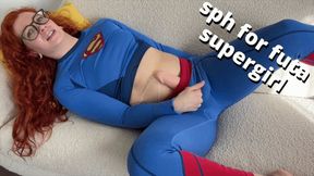 kryptonite, SPH, and CBT make small cock futa Supergirl cum hard - SD
