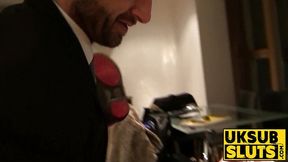UKSubSluts - Young blonde enjoys intense fuck