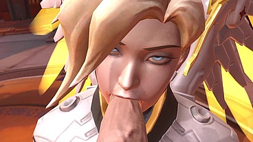 Mercy Blowjob - Overwatch Parody