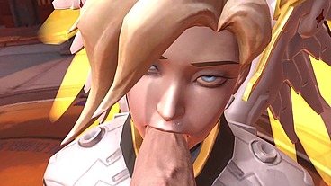 Mercy Blowjob - Overwatch Parody