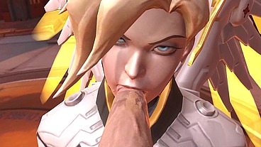 Mercy Blowjob - Overwatch Parody