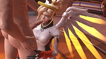 Mercy Blowjob - Overwatch Parody