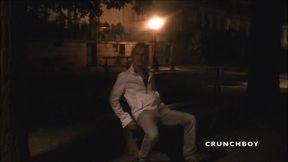 twink fucked outdoor in tje night after the work