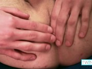 Slender Blonde Jack Z Strokes His Cock And Fingers His Ass!