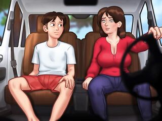 Summertime Saga - Breasty Stepmom sucks a biggest rod and gives the most excellent sloppy oral-sex