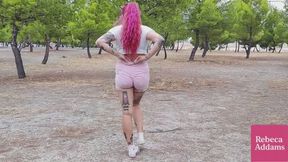 PUBLIC OUTDOOR RISKY RUNNING SPORT NAKED PUBLIC