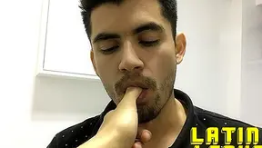 POV: Hot Argentine Stud Gags Hard, Moans Loud During Mind-Blowing Creampie – LatinLeche