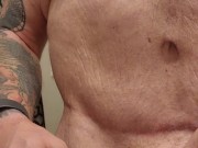 Cumming on a toothbrush