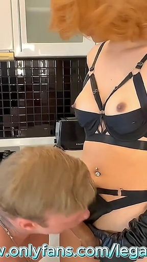 Hung Dominant Mistress Fucks Her Toy Boy Slave Deep Anal Behind the Scenes