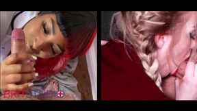 Denali and Gabie - Who Will Win The Second Round Of The Ultimate British Blowjob Contest?
