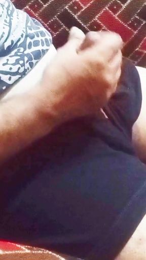 Memorable moment from "Man watching adult clips and enjoying with hot reaction"