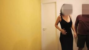 Wife comes out of the bathroom with her mouth all dirty with sperm.