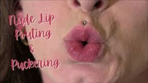 Nude Lip Posing and Puckering wmv