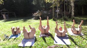 Hairy Lesbian Nude Yoga