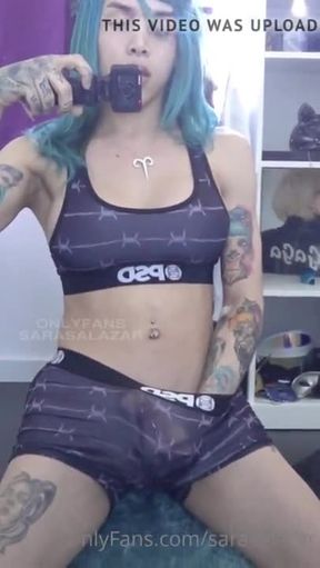 SS teasing with her big cock