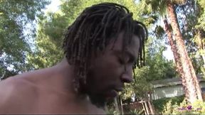 Summer Outdoor Carnal Bonding Between a Black Girl on High Heels and the BBC Spearman.