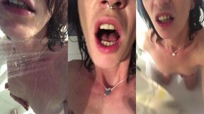 je t’embarque sensuelement sous ma douche pour que tu me prennes une ...