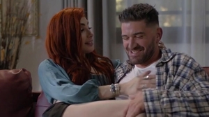 Red-haired transgender princess luvs booty bootie fuckin' In Doggie-style Pose