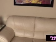 Transitioning femboy Olivia Redblood jerking