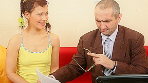 TrickyOldTeacher - Mature teacher given blowjob by student 18+ and fucked to improve grades