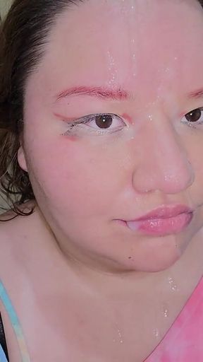Doing Cumwalks with Lots of Thick Cum on My Face, Through the City with Lots of People...