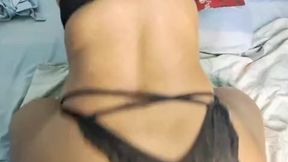 Busty Brazilian babe spreads ass for all-day anal
