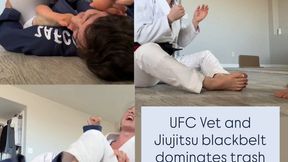 UFC Vet and Jiujitsu black belt dominates trash talking man