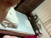 【HIIT】I did a high-intensity interval sexy training with a Japanese ♥【Spanking】Anal