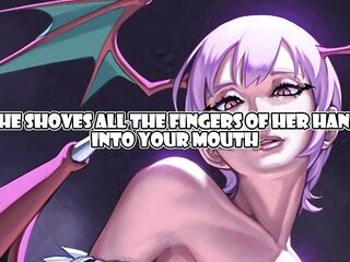 Lilith Aensland wanna dominate u with a leash... Like the admirable dog u're (Anime Femdom JOI, PetPlay, Humiliation...)