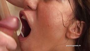 Ava Devine: Blowjob and cum facial and mouth compilation