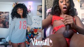 Black Trans Girl Vanniall Unloads Massive Cumshot in Full Webcam Show | Ebony Girldick BBC Masturbation Solo Cumshot - 1080p mp4