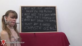 Iron Maiden School: Training To Be A Good Student (handcuffed And Ballgagged)