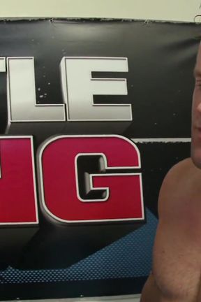 Sexy bitch and muscular dude are having a great time in the ring