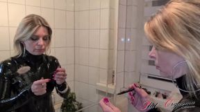 Slutty Makeup and Latex Fun Before Work
