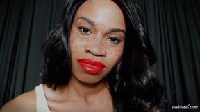 Rosie Reed Teases Lipstick-Chained Slaves with Kisses and Denial