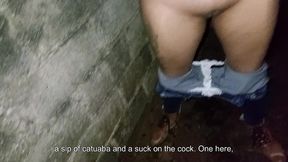 couple peeing and having sex in public behind the church