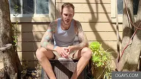 White Guy Solo On His Dick With Christian Wilde