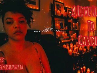 Femdom candle play asmr letter