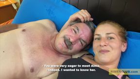 Filthy Bitch Gets Pounded Raw by Dirty Old Man